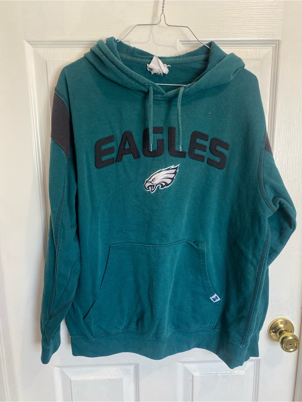 NFL Eagles Teal Crewneck Hoodie with Logo